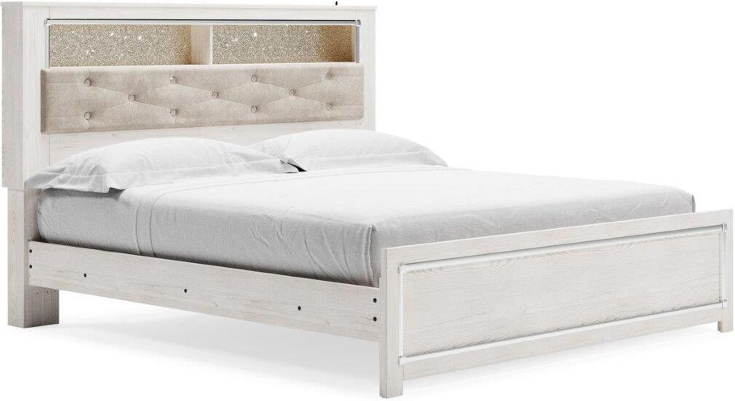 Altyra White King Panel Bookcase Bed B2640B5