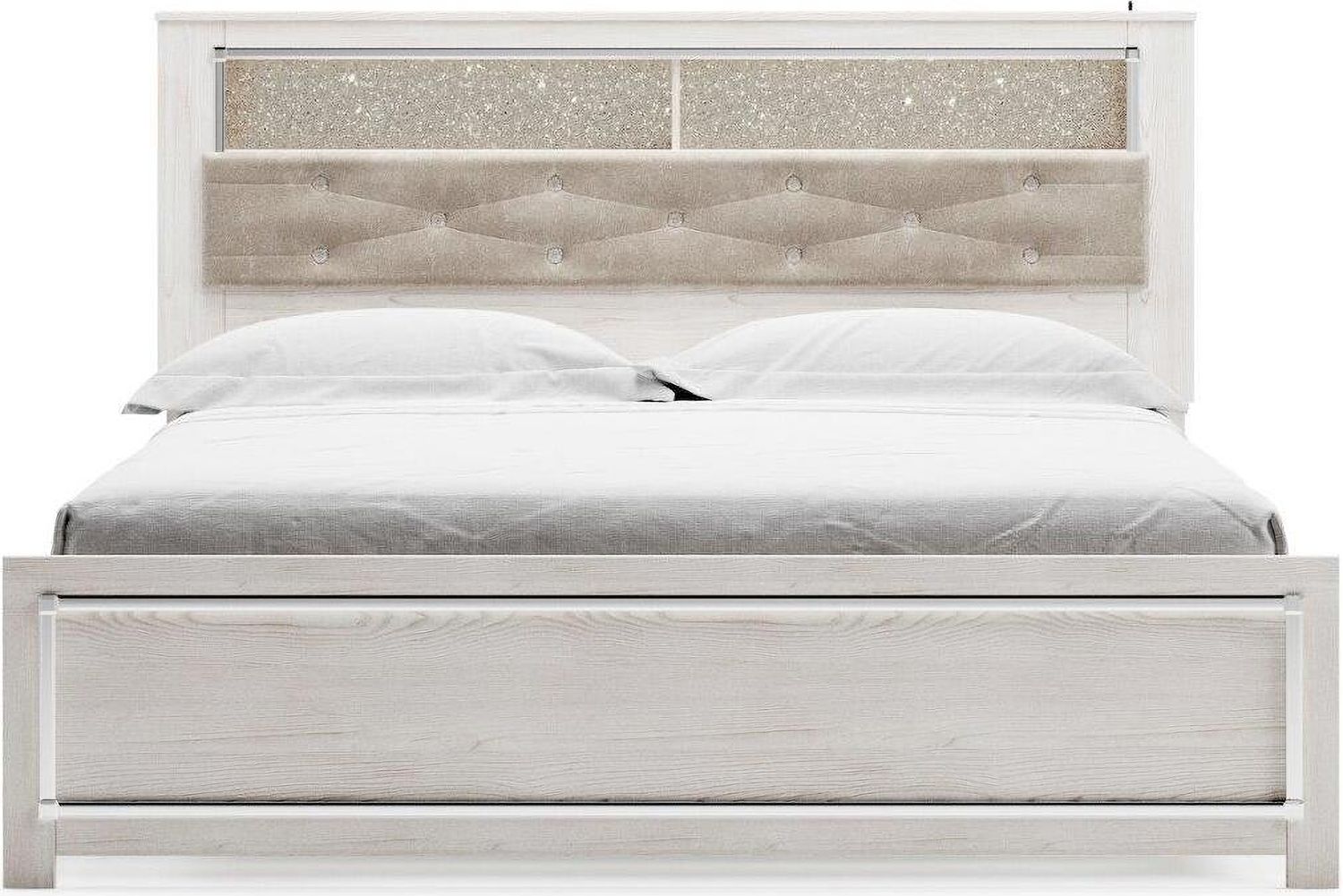 Altyra White King Panel Bookcase Bed B2640B5