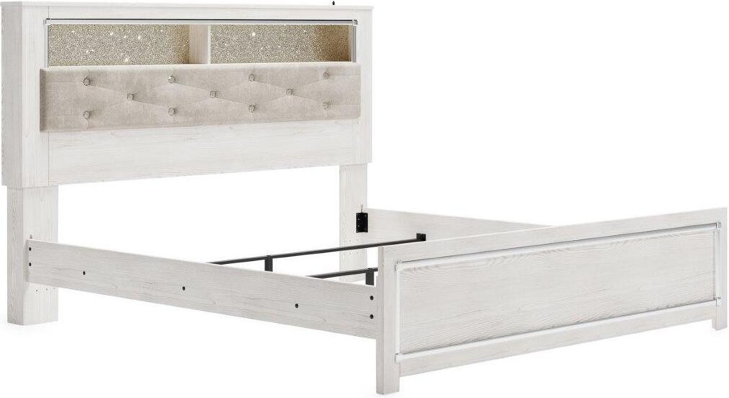 Altyra White King Panel Bookcase Bed B2640B5