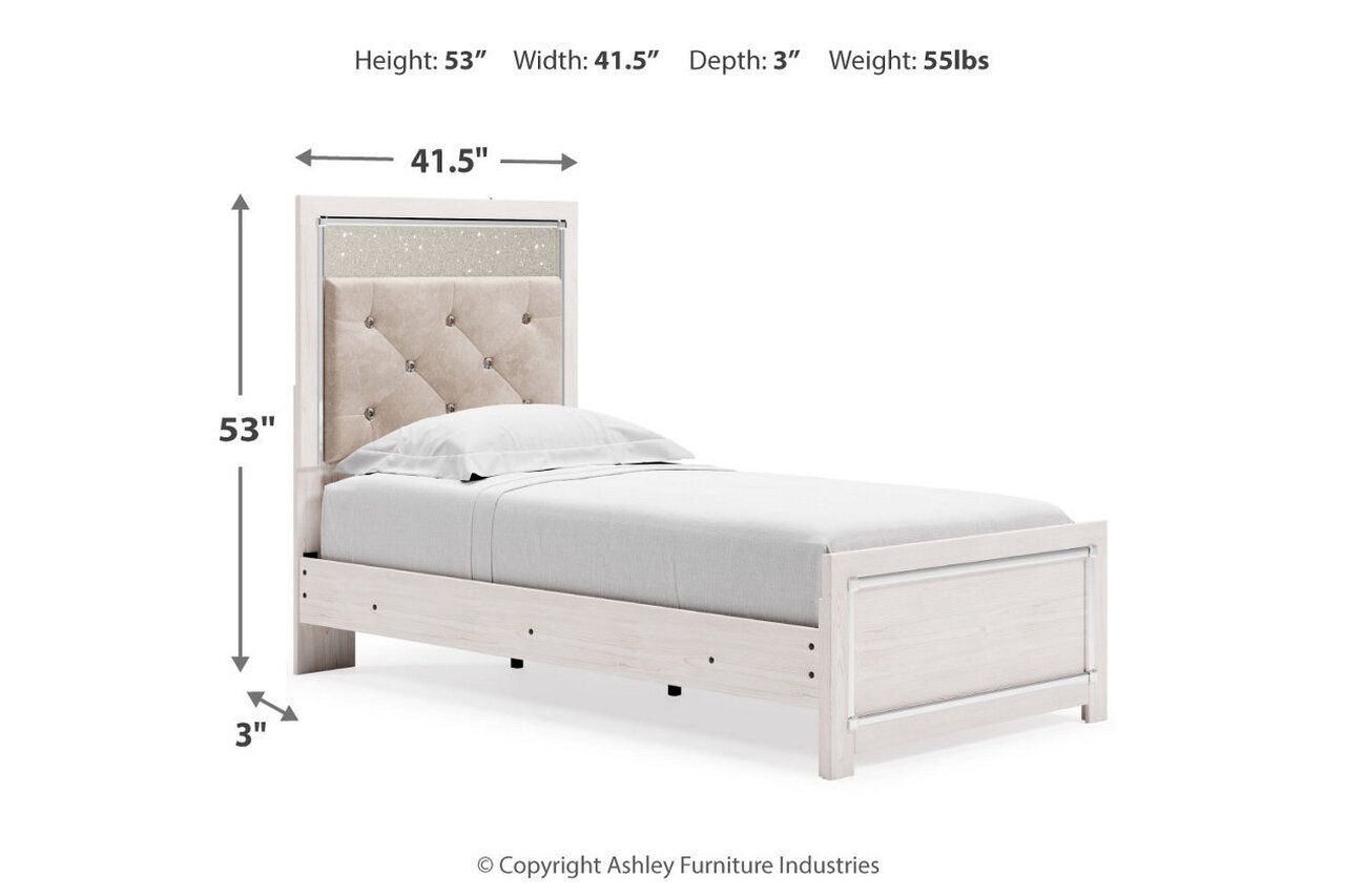 Altyra White Twin Panel Bed B2640B6