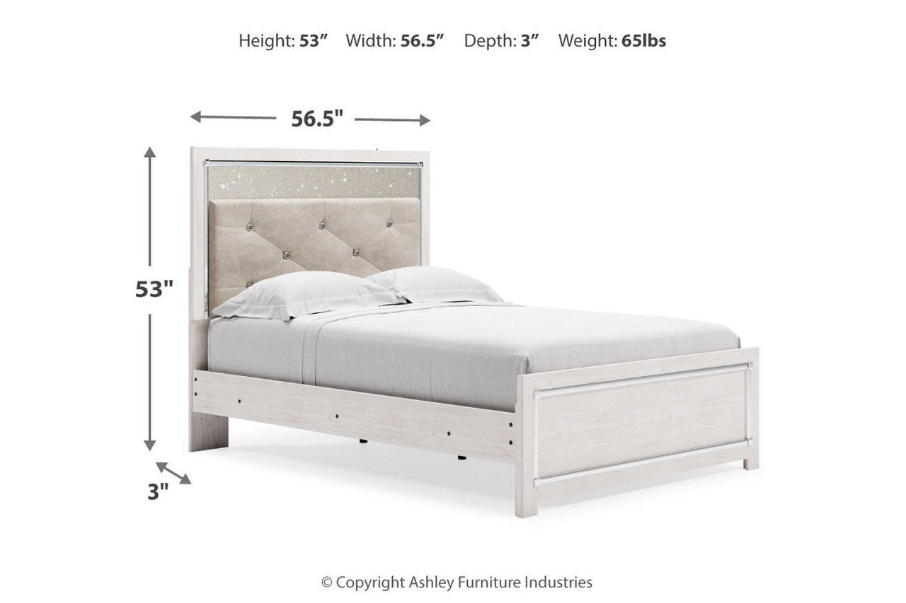 Altyra White Full Panel Bed B2640B8