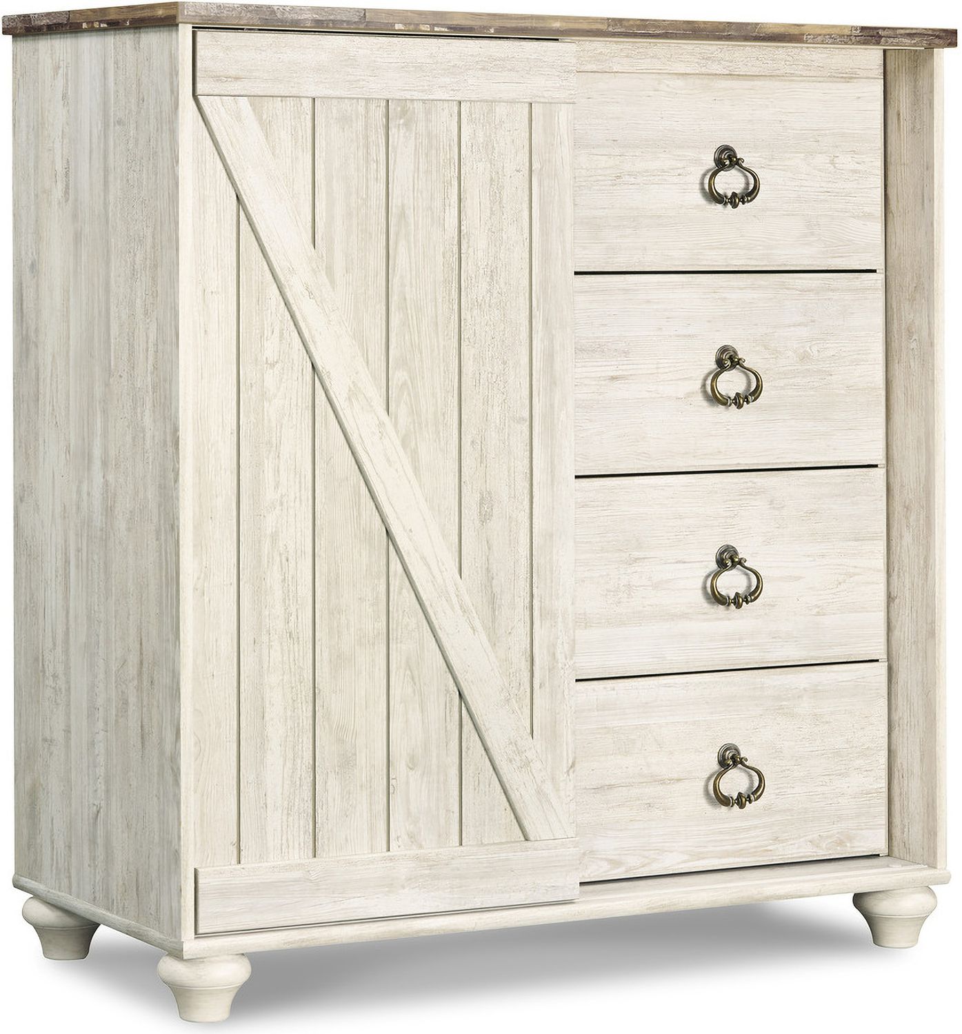 Willowton Whitewash Dressing Chest B26748