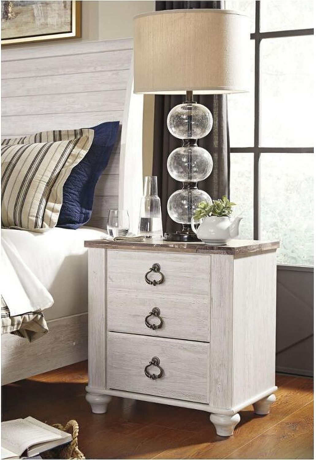 Willowton 2 Drawer Nightstand B26792
