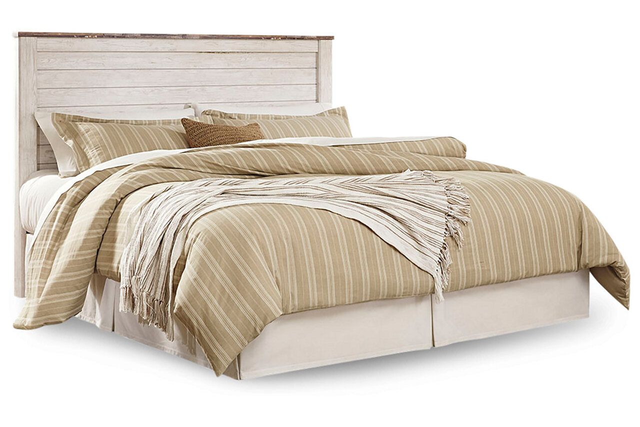 Willowton Whitewash King Panel Bed B267B10
