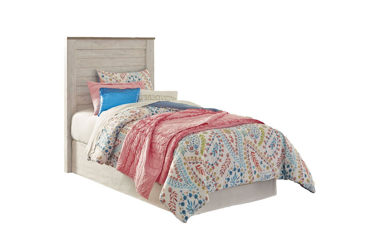 Willowton Whitewash Twin Panel Bed B267B15