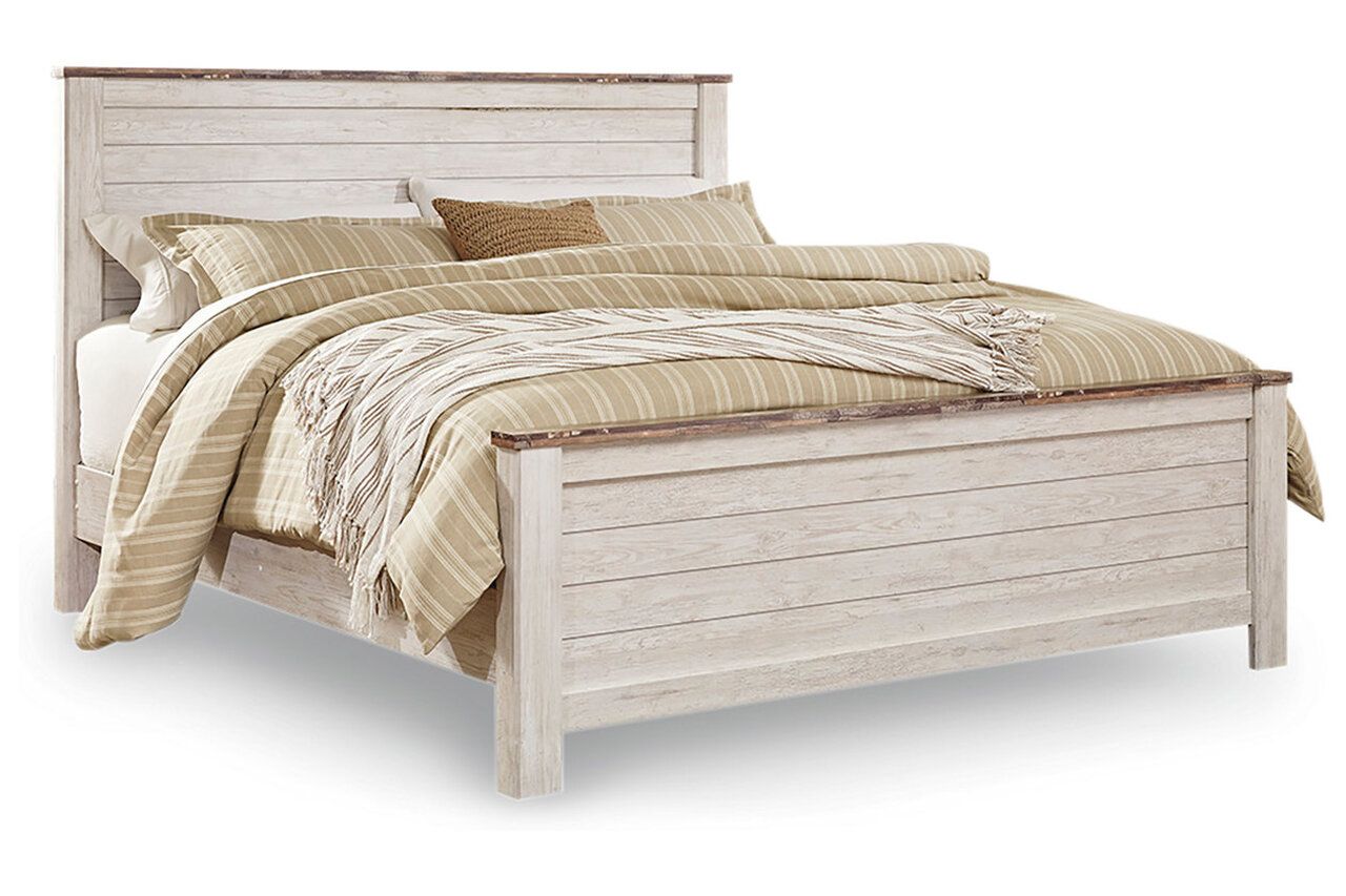 Willowton Whitewash Cal. King Panel Bed B267B28