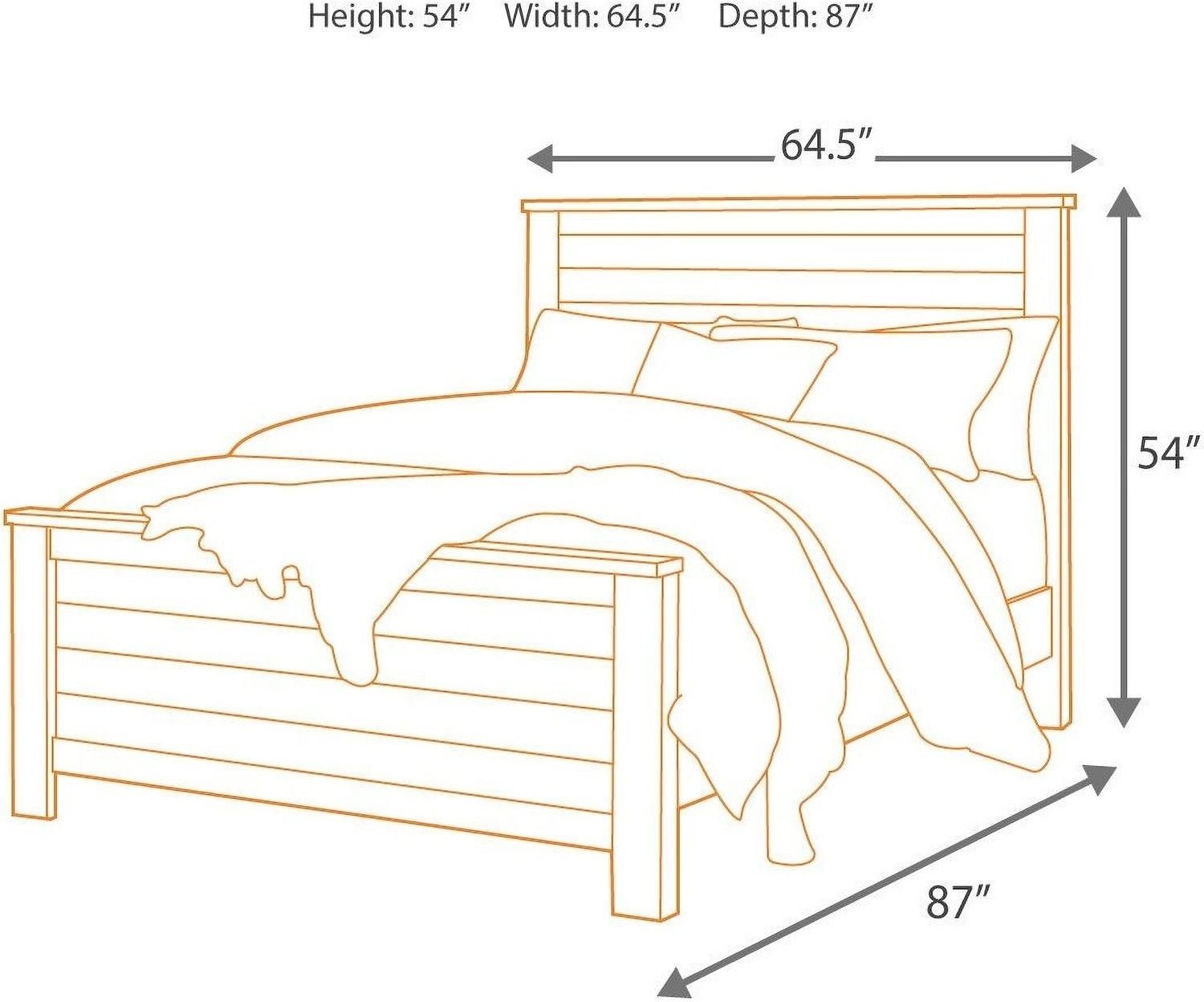 Willowton Whitewash Queen Panel Bed B267B8
