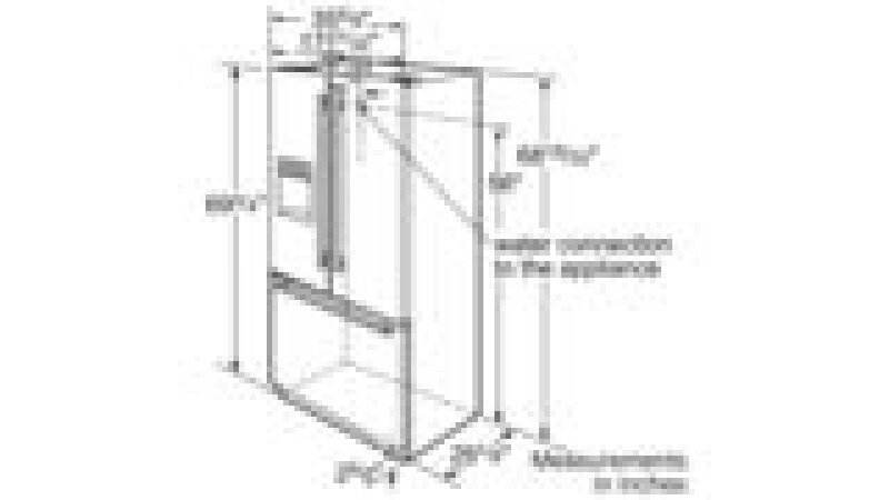 Series 8 French Door Bottom Mount Refrigerator Stainless Steel, Total No Frost B26FT70SNS