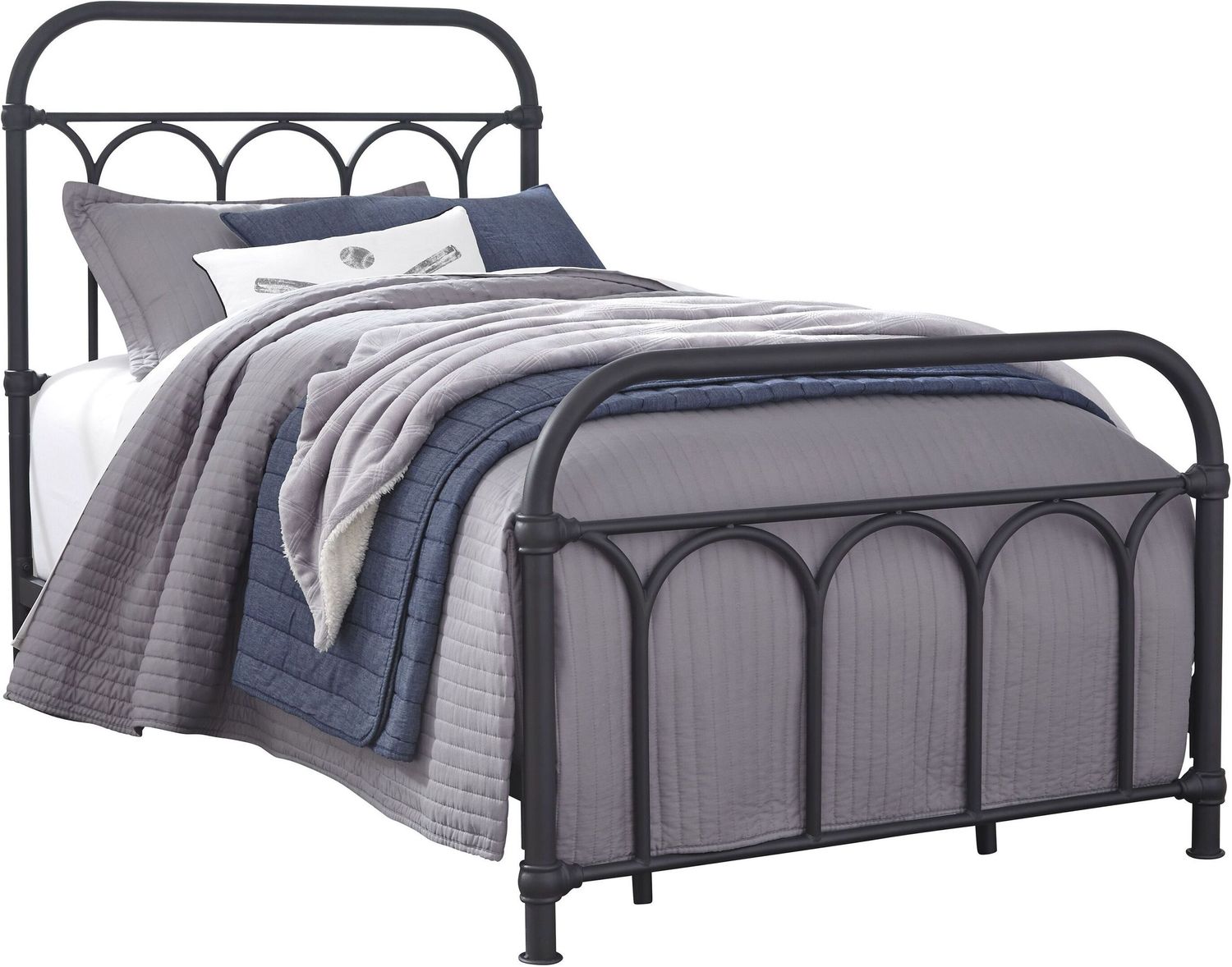 Nashburg Black Twin Metal Bed B280671