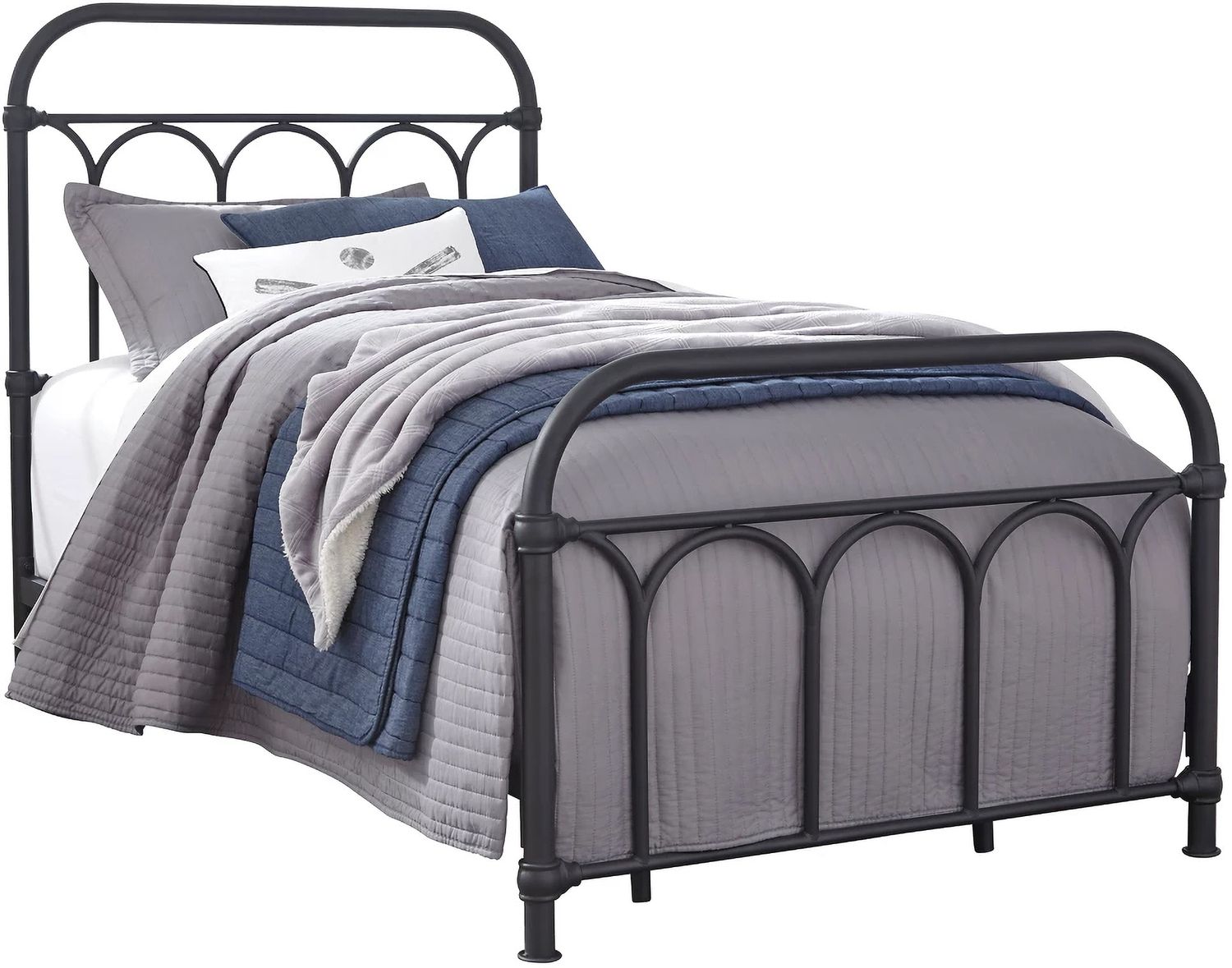 Nashburg Black Twin Metal Bed B280671