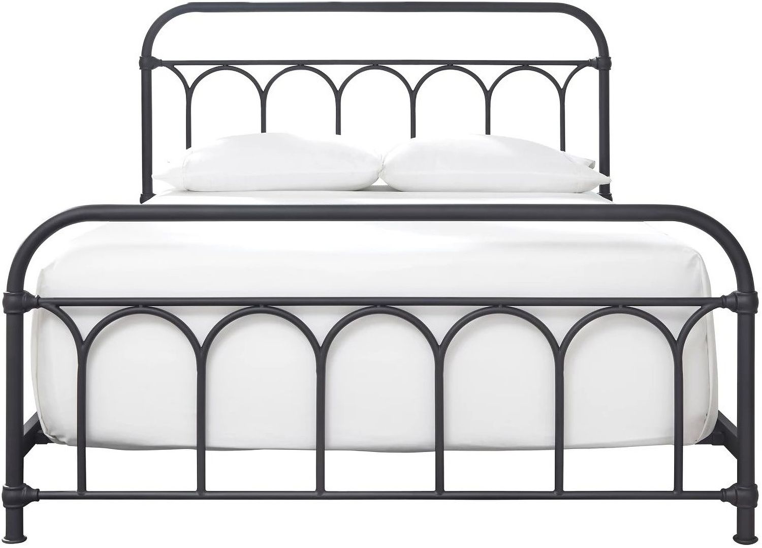 Nashburg Black Queen Metal Bed B280681