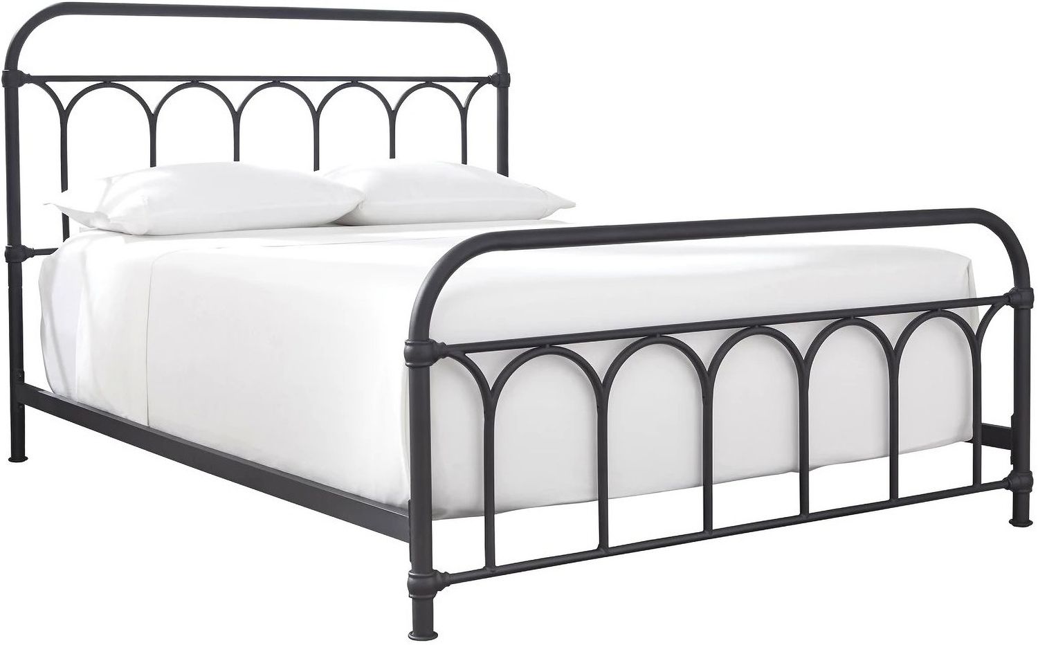Nashburg Black Queen Metal Bed B280681