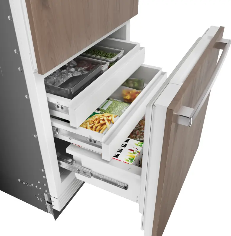 Benchmark™ Built-in Bottom Freezer Refrigerator 30'' Softclose® Flat Hinge B30IB100SP