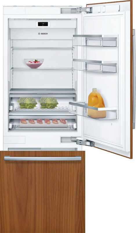 Benchmark Built-in Bottom Freezer Refrigerator 30'' flat hinge view 3