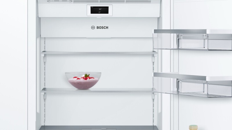 Benchmark Built-in Bottom Freezer Refrigerator 30'' flat hinge view 6