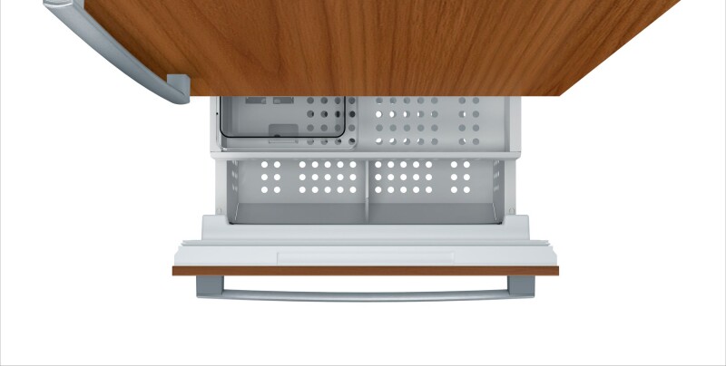 Benchmark Built-in Bottom Freezer Refrigerator 30'' flat hinge view 5