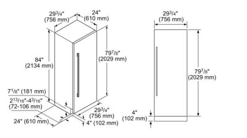 Benchmark Built-in Fridge30'' B30IR900SP