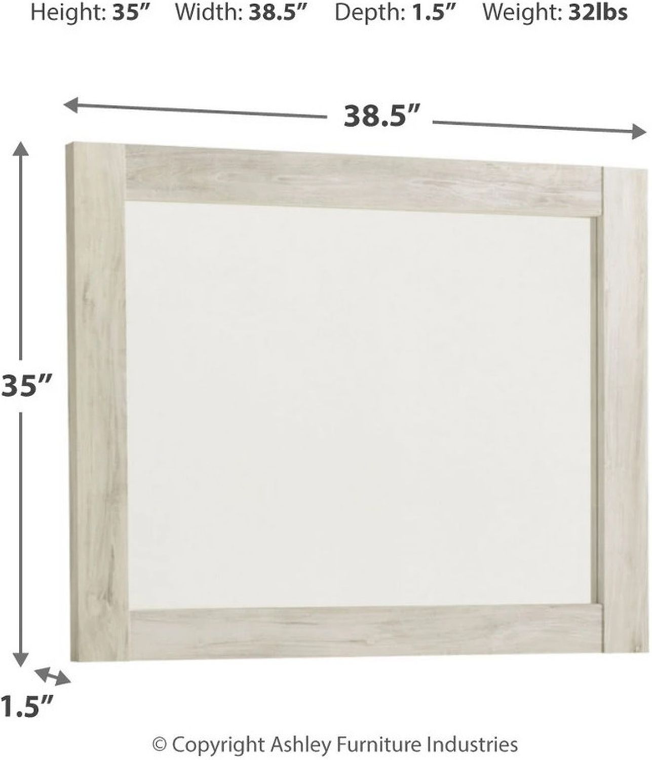 Bellaby White Bedroom Mirror B33136