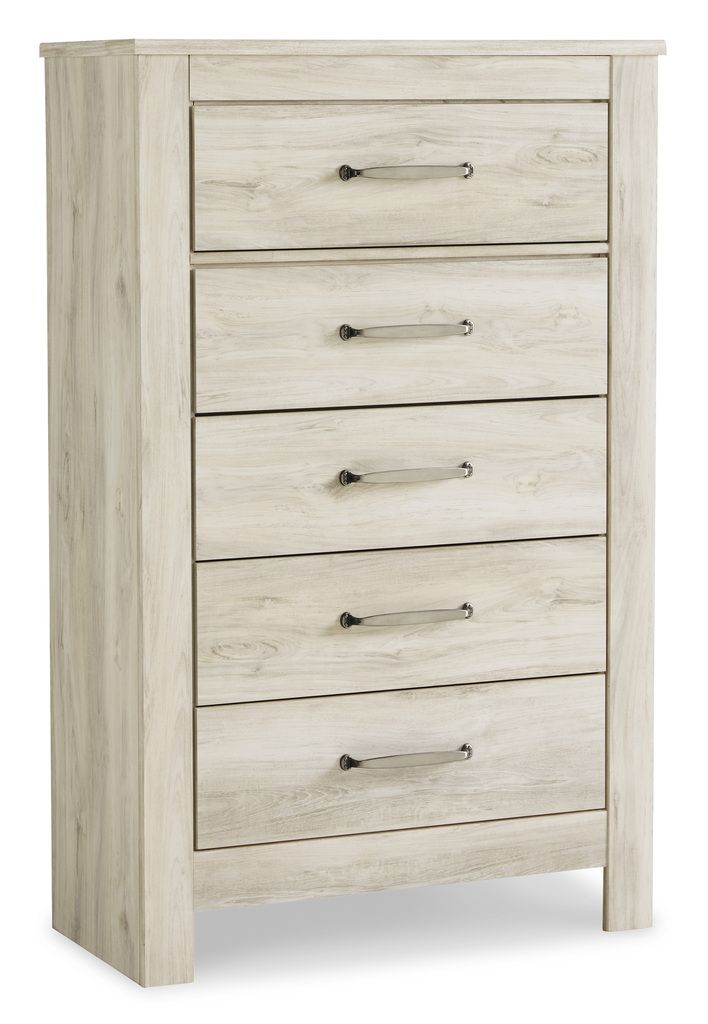 Bellaby White Five Drawer Chest B33146