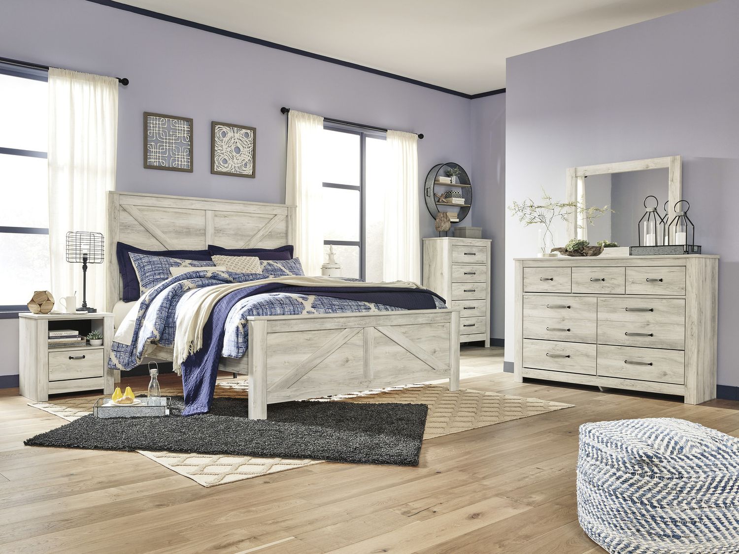 Bellaby White Five Drawer Chest B33146