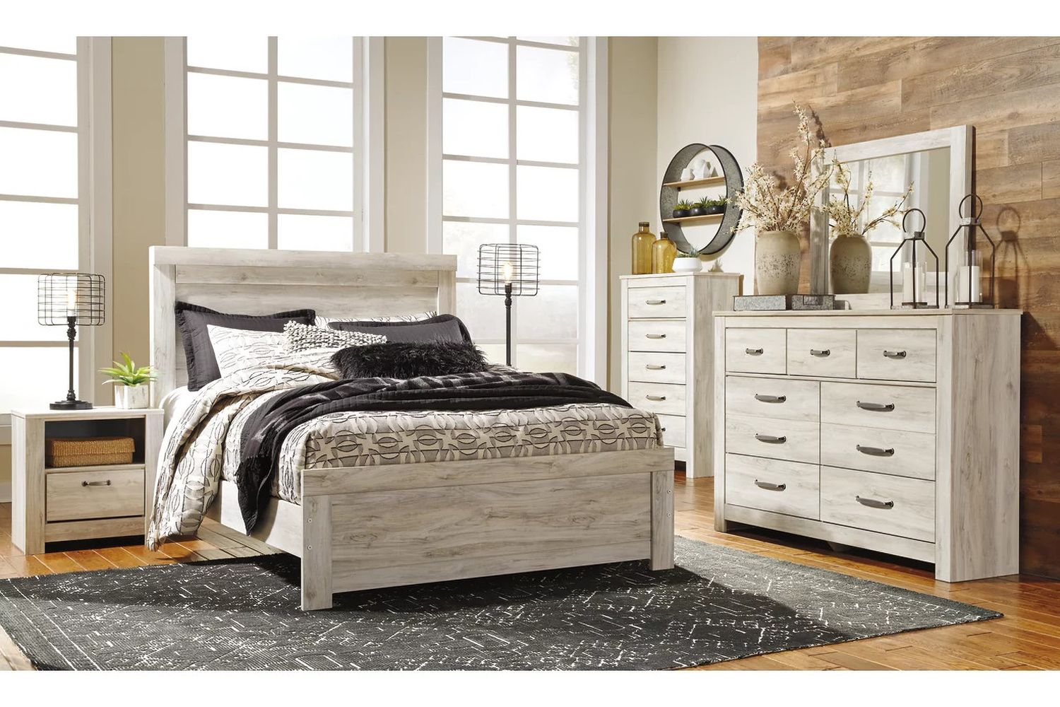 Bellaby White Queen Panel Bed B331B2
