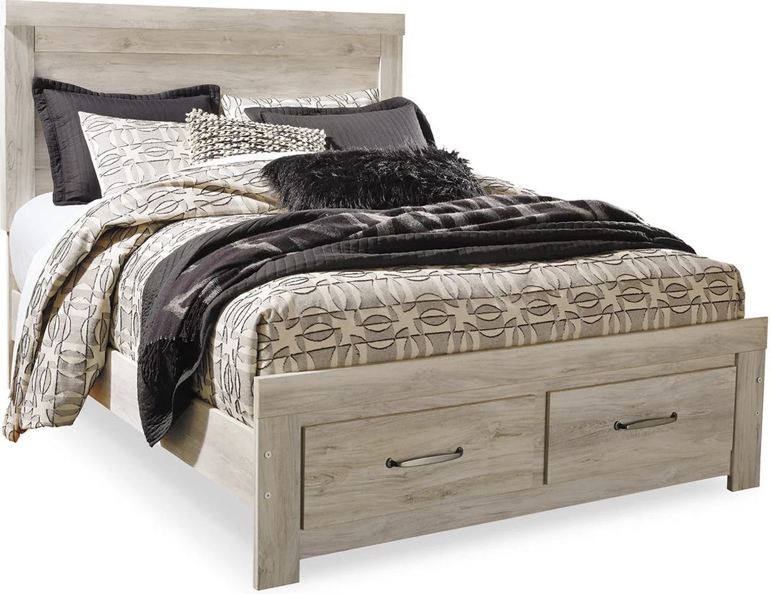 Bellaby White Queen Storage Panel Bed B331B4