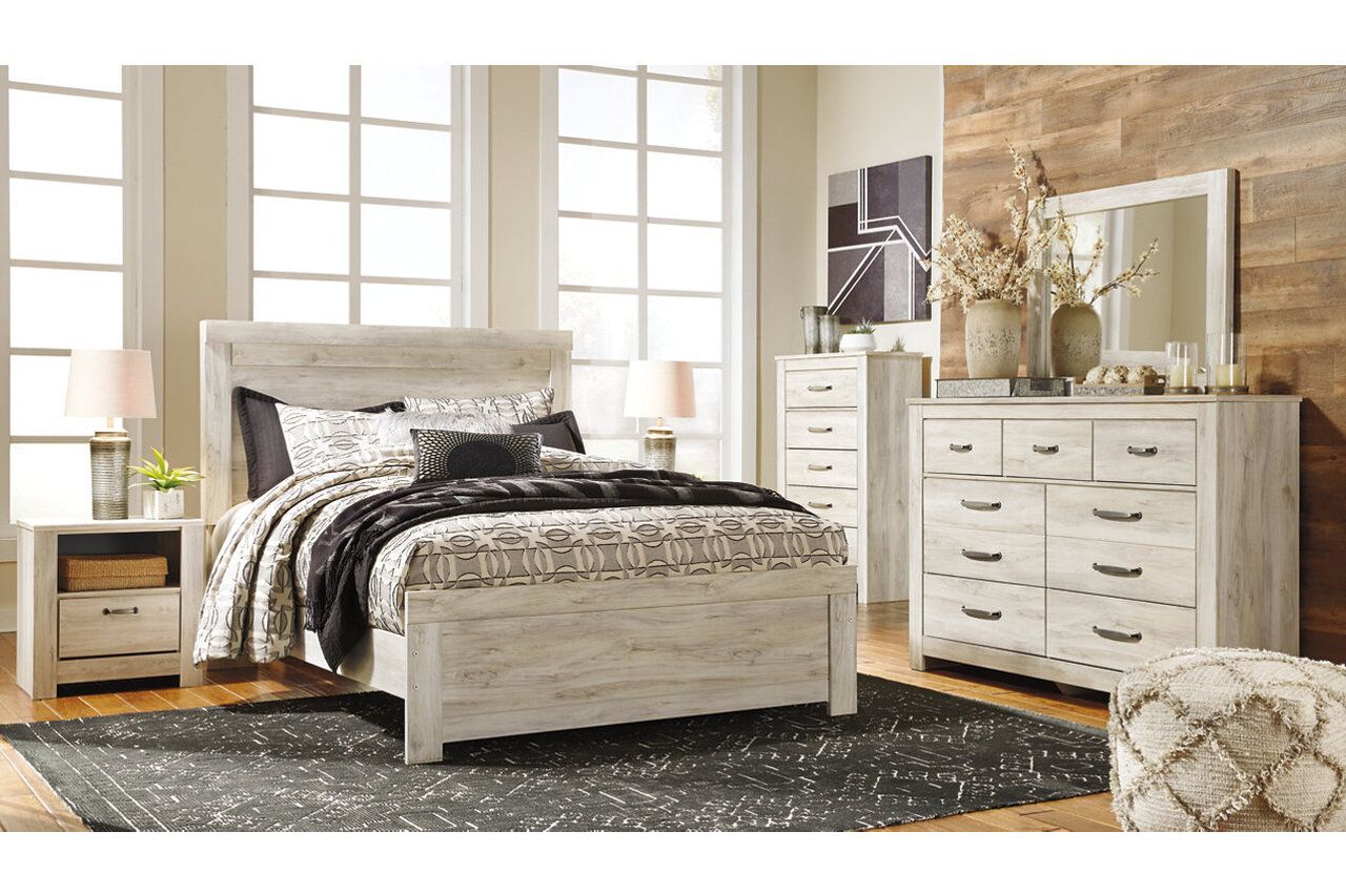 Bellaby White Queen Storage Panel Bed B331B4