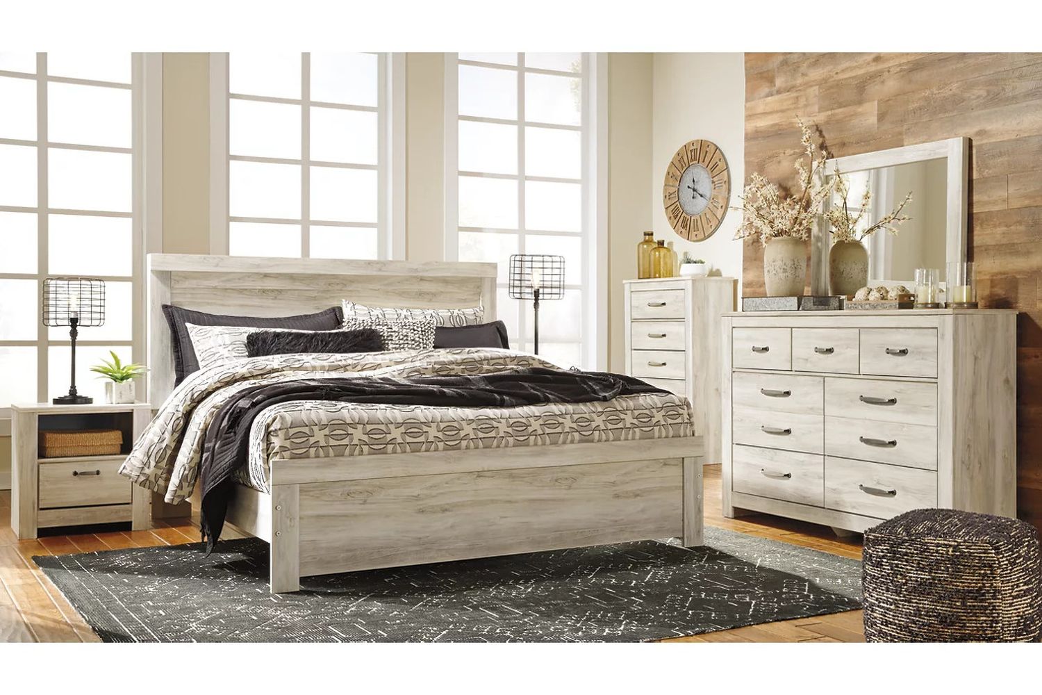 Bellaby White King Panel Bed B331B8