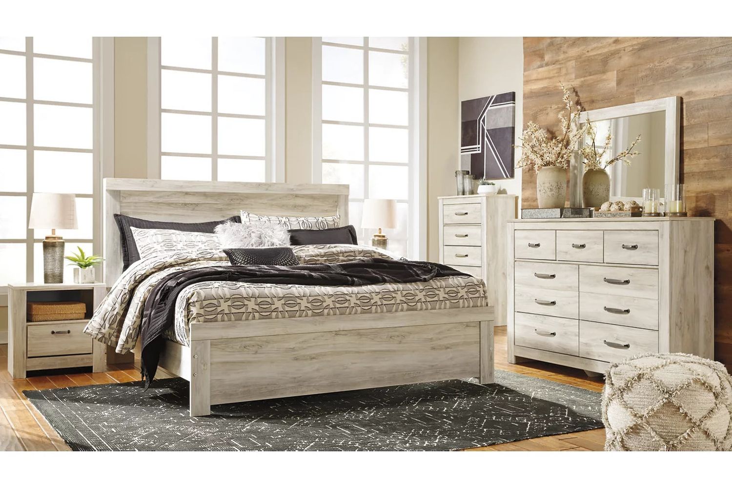 Bellaby White King Panel Bed B331B8