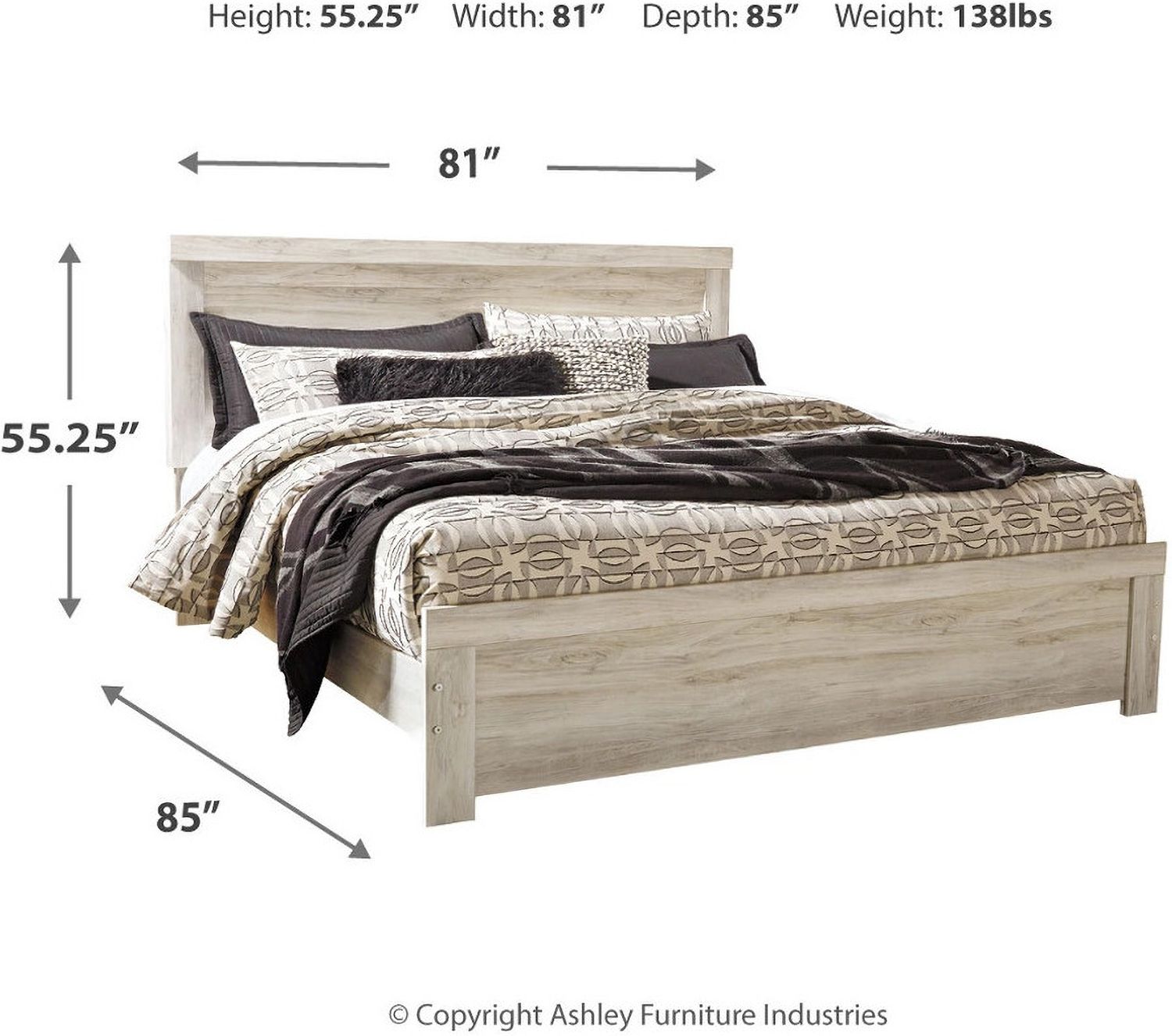 Bellaby White King Panel Bed B331B8