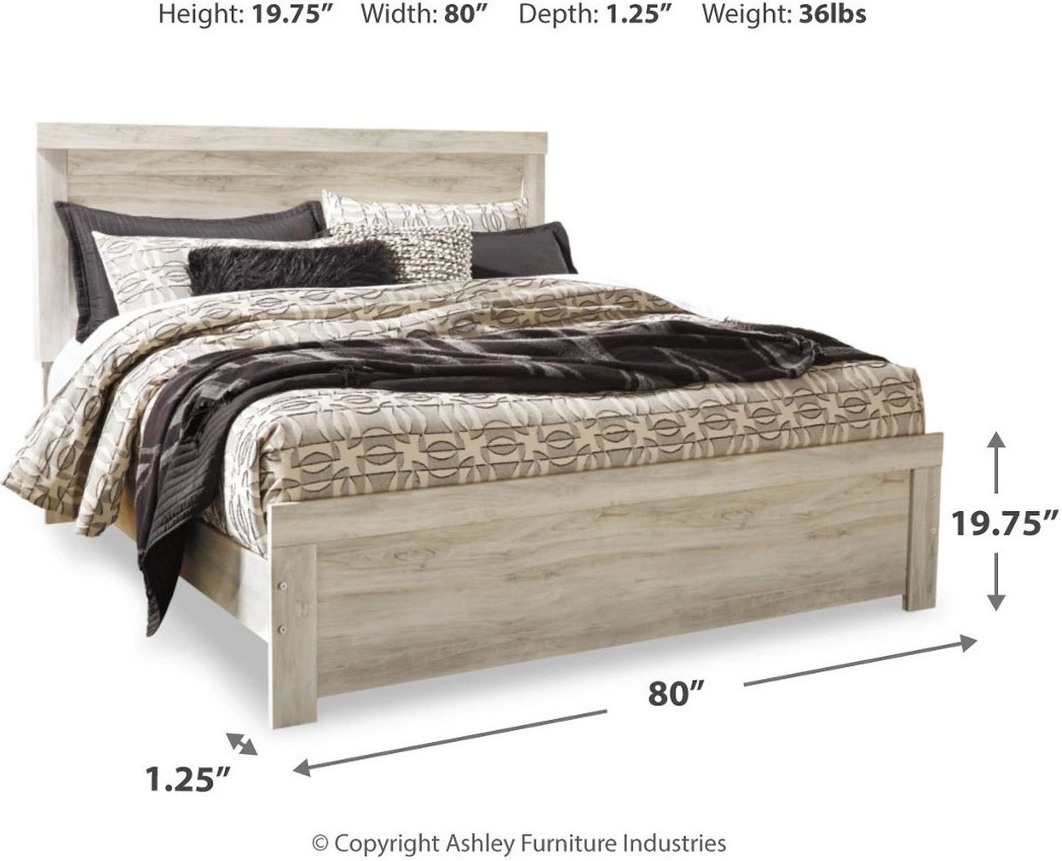 Bellaby White King Panel Bed B331B8