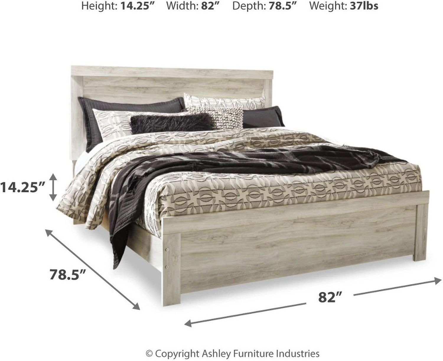 Bellaby White King Panel Bed B331B8