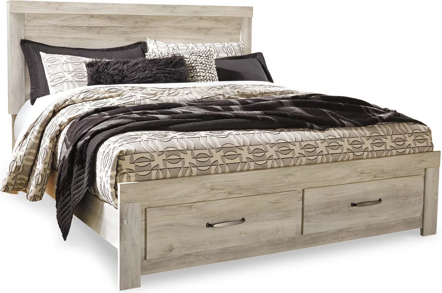 Bellaby White King Storage Panel Bed B331B9