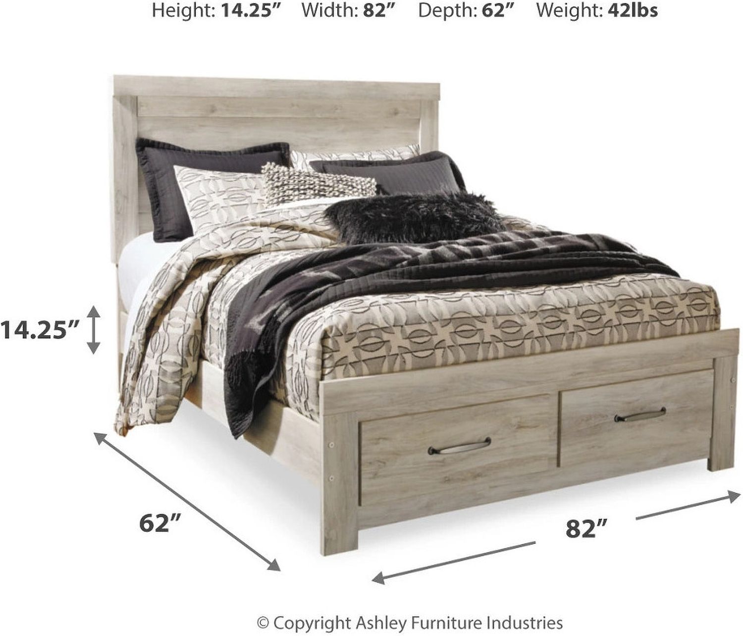Bellaby White King Storage Panel Bed B331B9