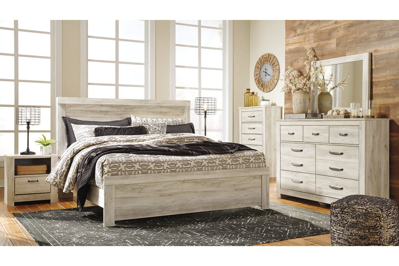 Bellaby White King Storage Panel Bed B331B9