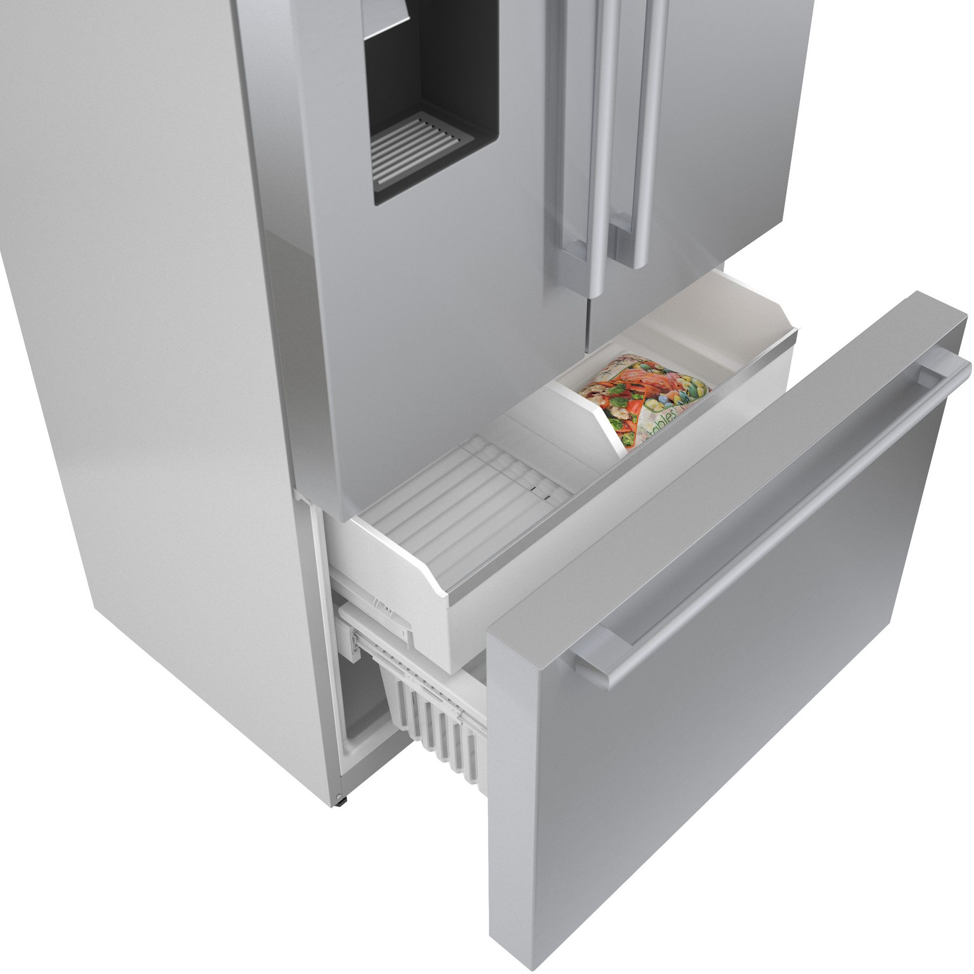 500 Series French Door Bottom Mount Refrigerator 36'' Easy clean B36CD50SNS