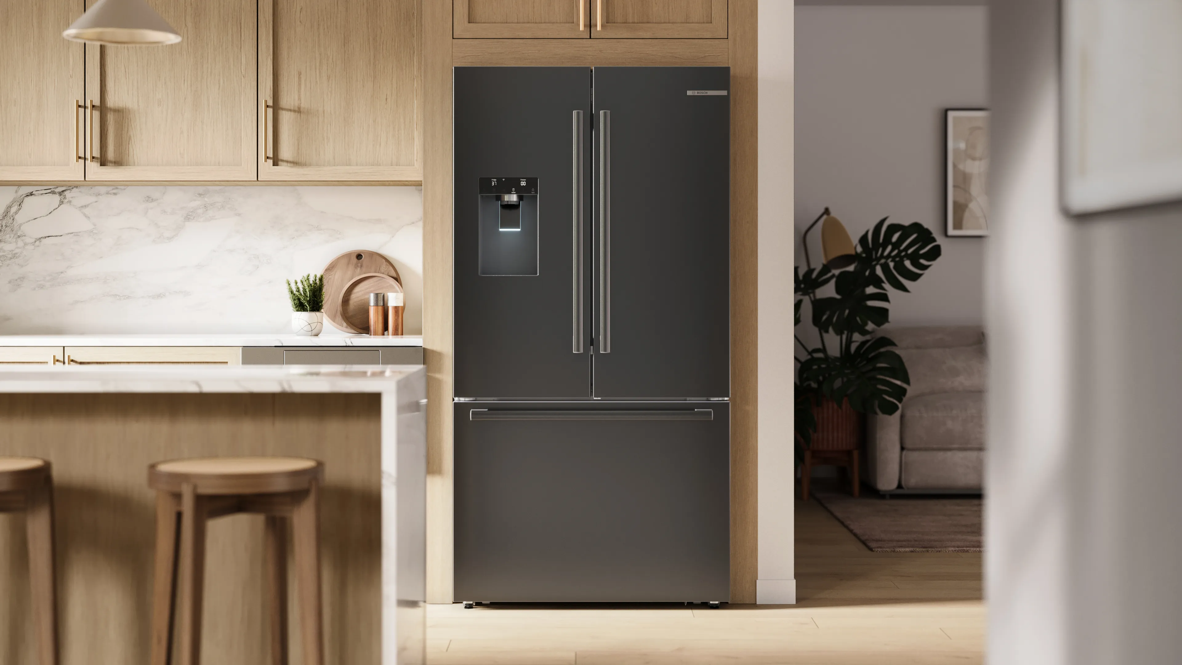 500 Series French Door Bottom Mount Refrigerator 36'' B36CD52SNB