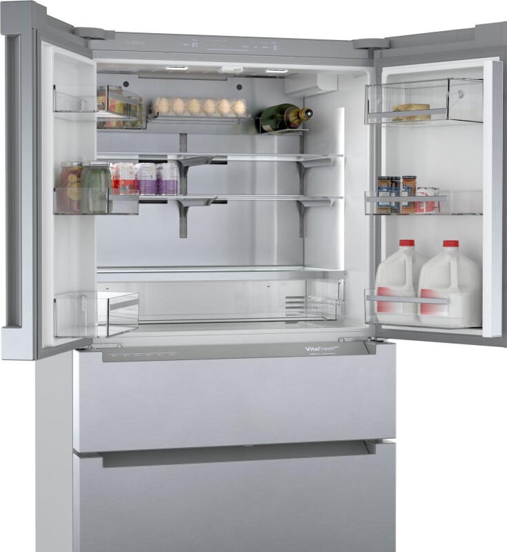 800 Series French Door Bottom Mount Refrigerator 36'' Easy clean stainless steel B36CL80ENS B36CL80ENS