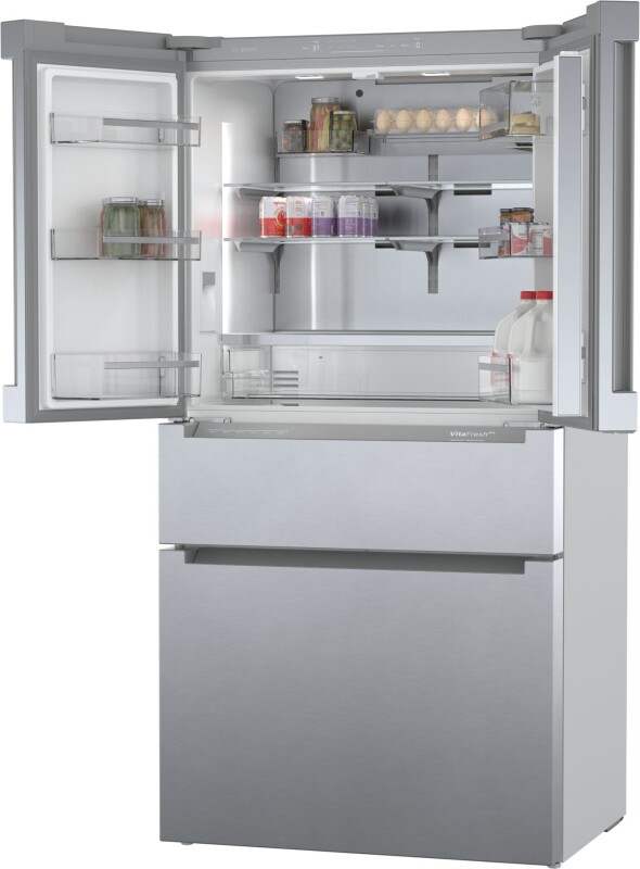 800 Series French Door Bottom Mount Refrigerator 36'' Easy clean stainless steel B36CL80ENS B36CL80ENS