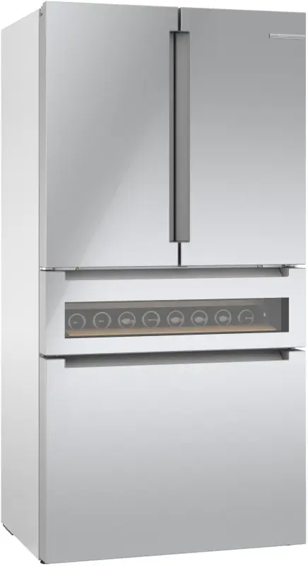 800 Series French Door Bottom Mount Refrigerator, Glass door 36'' B36CL81ENG