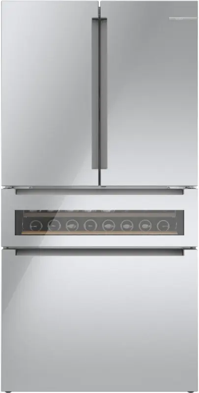 800 Series French Door Bottom Mount Refrigerator, Glass door 36'' B36CL81ENG