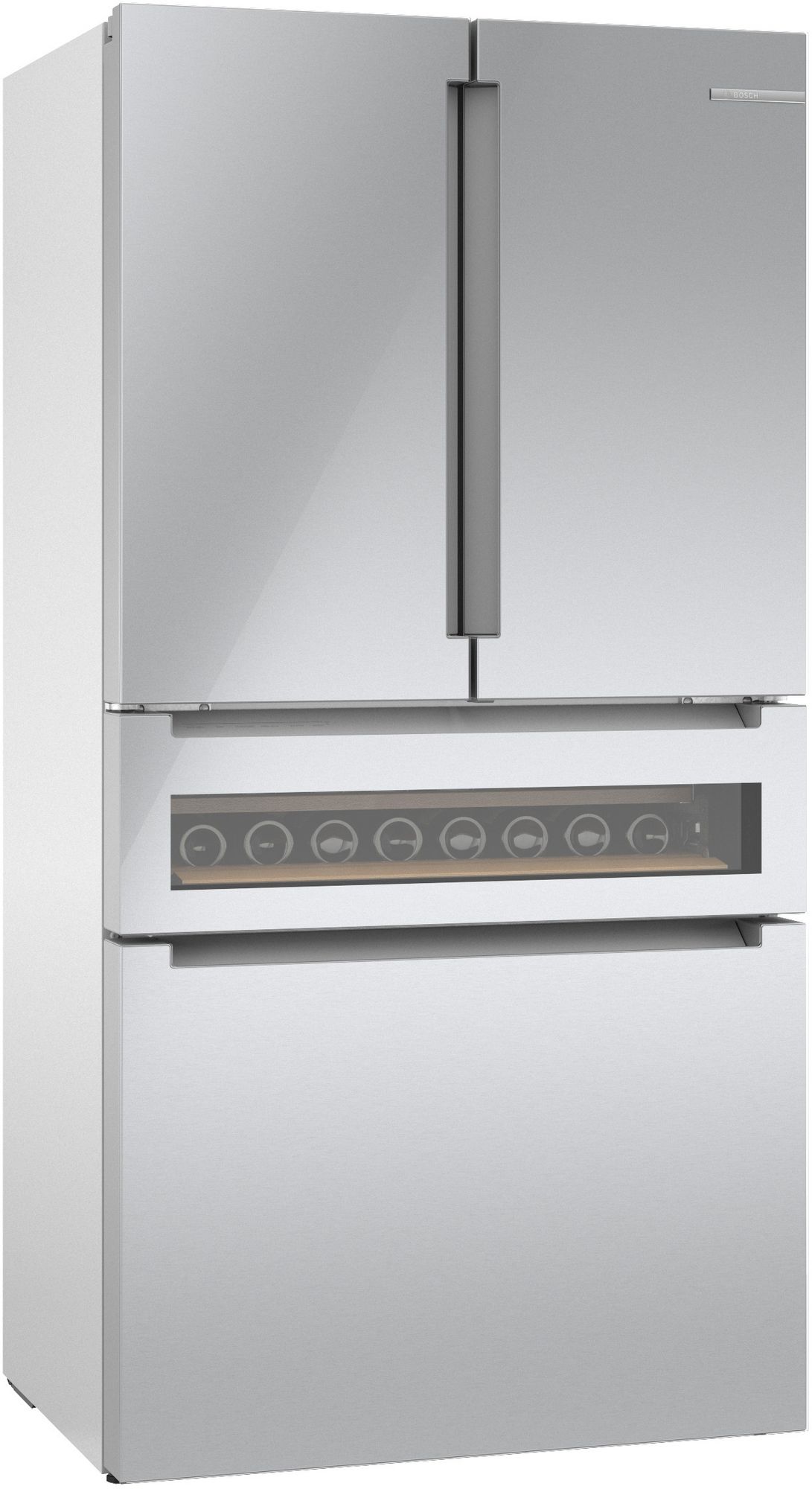 800 Series French Door Bottom Mount Refrigerator, Glass door 36'' B36CL81ENG