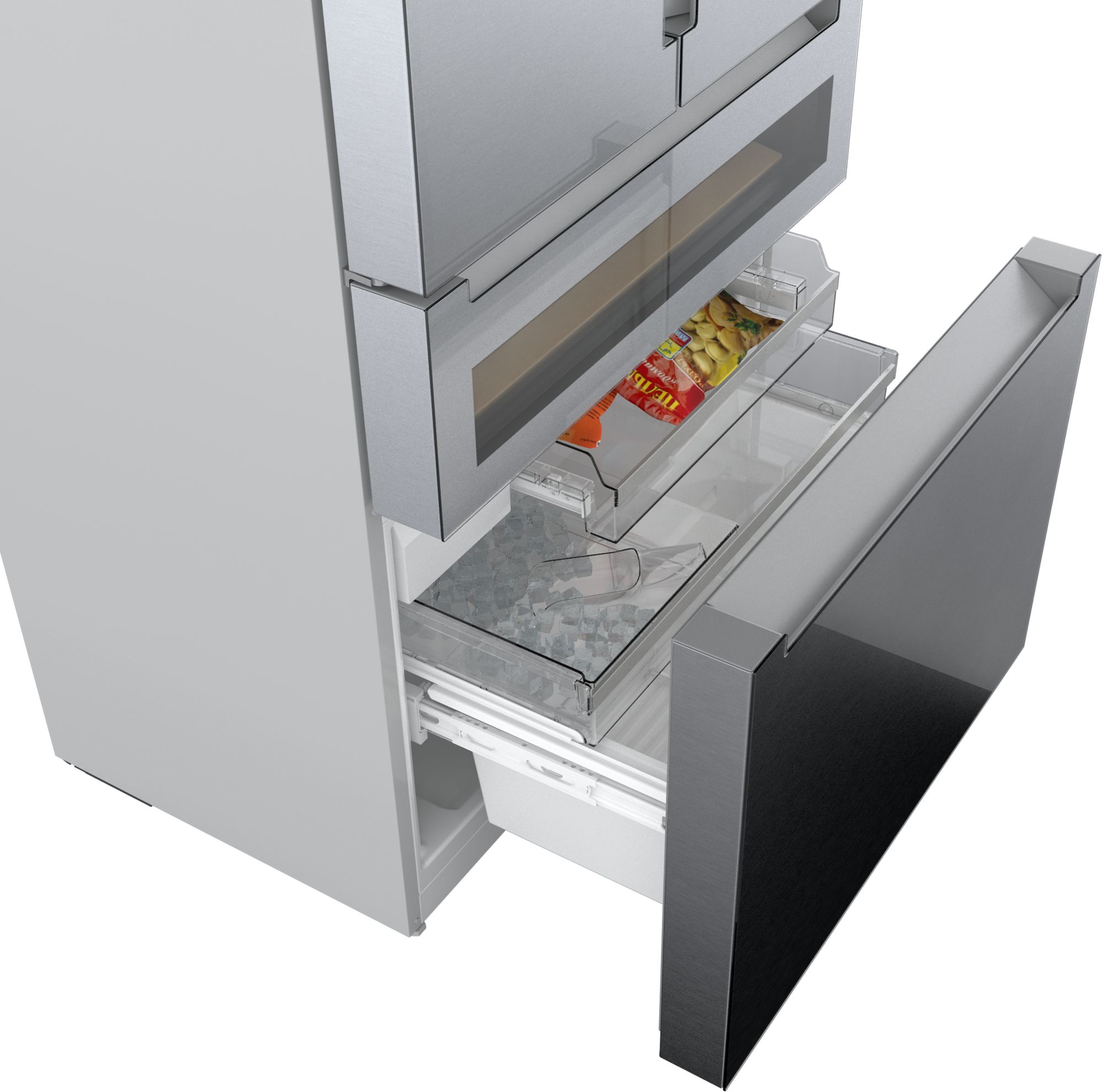 800 Series French Door Bottom Mount Refrigerator, Glass door 36'' B36CL81ENG