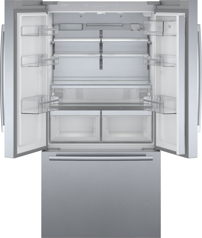 800 Series French Door Bottom Mount Refrigerator 36'' Easy clean B36CT80SNS