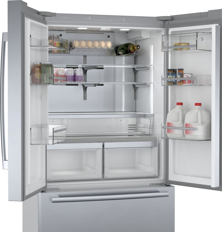 800 Series French Door Bottom Mount Refrigerator 36'' Easy clean B36CT80SNS