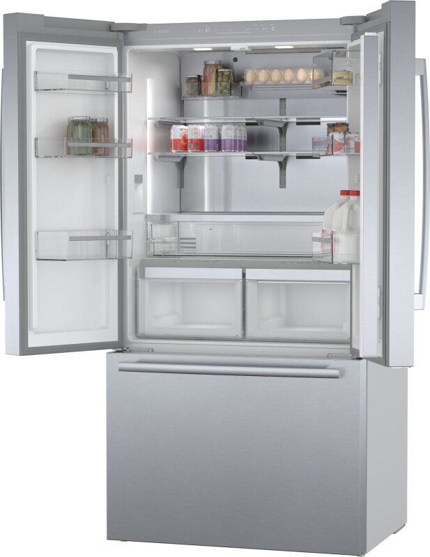 800 Series French Door Bottom Mount Refrigerator 36'' Easy clean B36CT80SNS