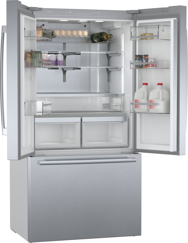 800 Series French Door Bottom Mount Refrigerator 36'' Easy clean B36CT80SNS
