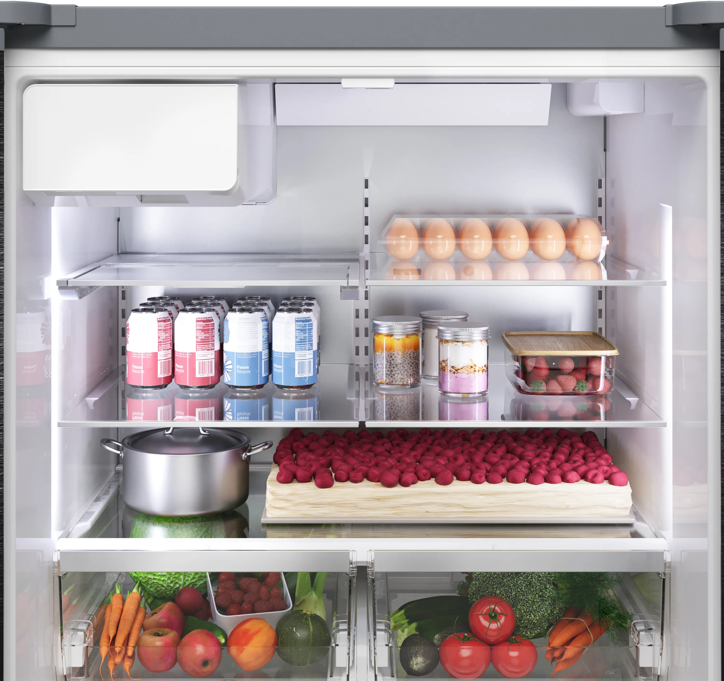 500 Series French Door Bottom Mount Refrigerator 36'' B36FD52SNS