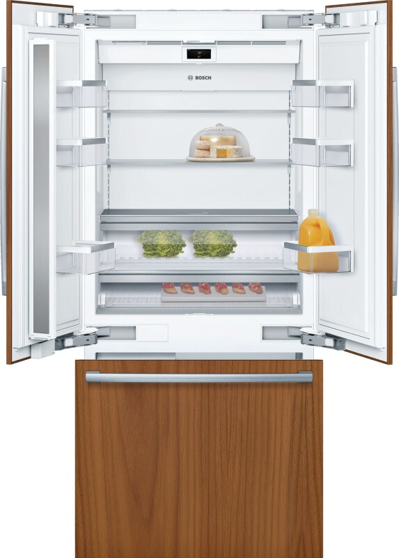 Benchmark Built-in Bottom Freezer Refrigerator 36'' flat hinge view 8