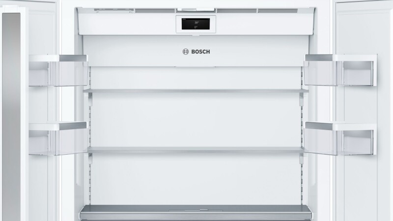 Benchmark Built-in Bottom Freezer Refrigerator 36'' flat hinge view 5